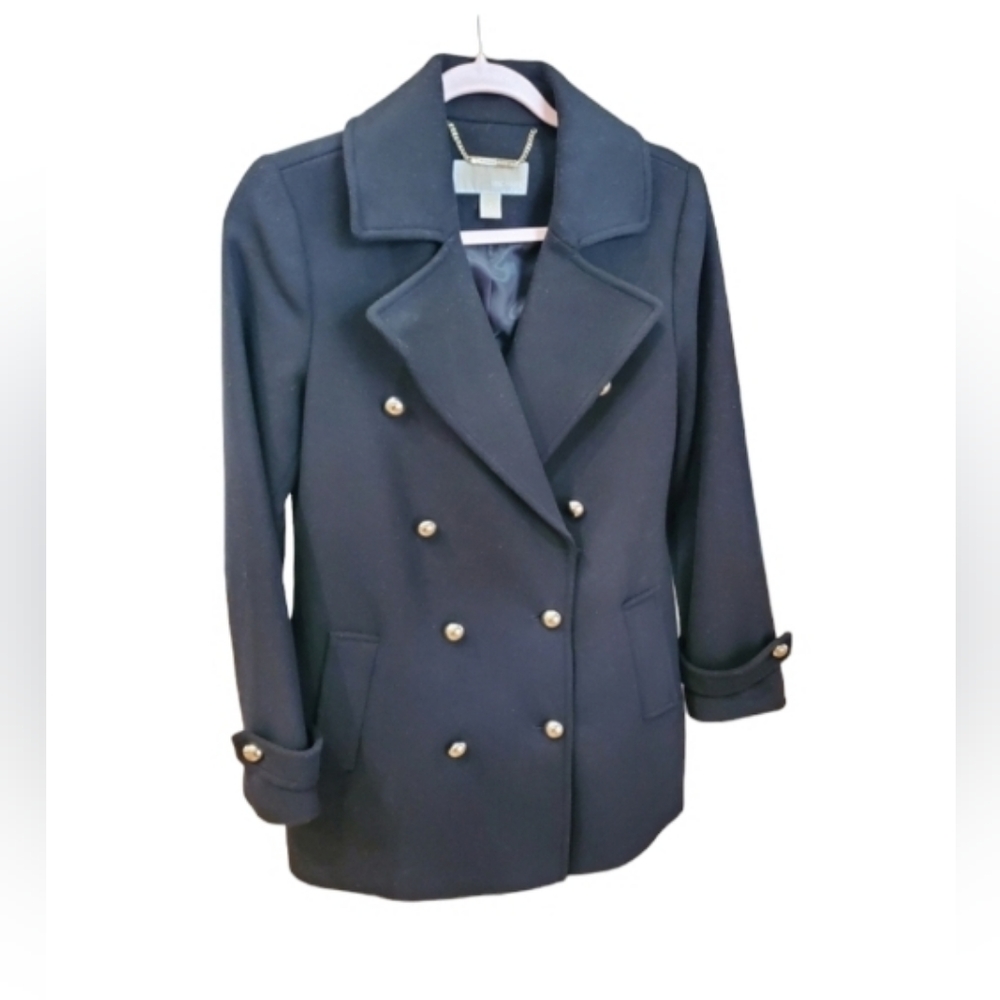 Michael Kors black coat size 2 - Picture 2 of 5